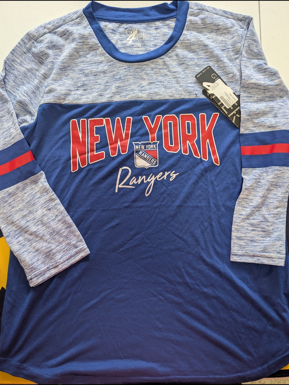 New York Rangers Women's Blue Short Sleeve Tee - NHL Licensed